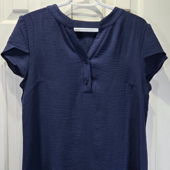 New Women’s Navy Blue Casual Top | Size Large - Picture 3 of 5